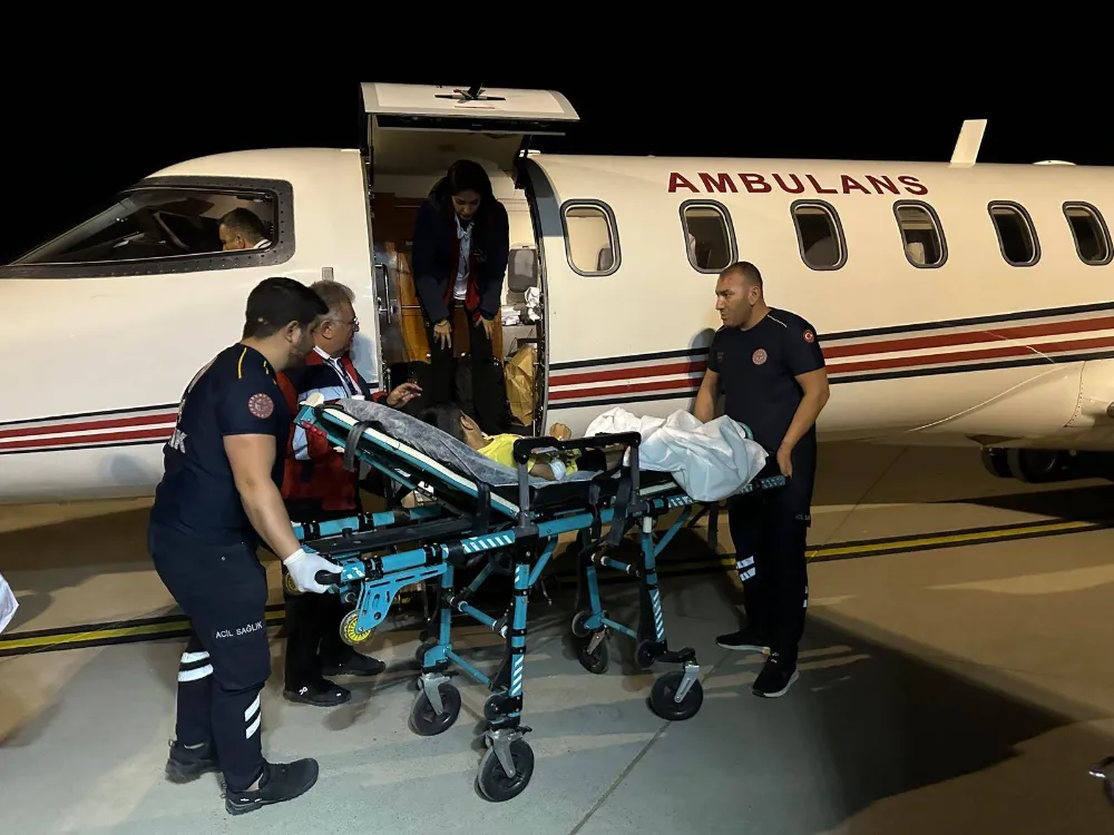 8 YAŞINDAKİ HASTA ÇOCUK AMBULANS UÇAK İLE ANKARA’YA SEVK EDİLDİ